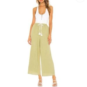 Revolve x Majorelle Green Linen Jazmine Pants